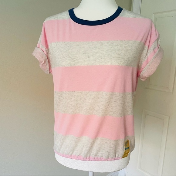 NEW Girls T-Shirt Pink Gray Size 14-16 Wide Elastic at Bottom - Picture 12 of 14